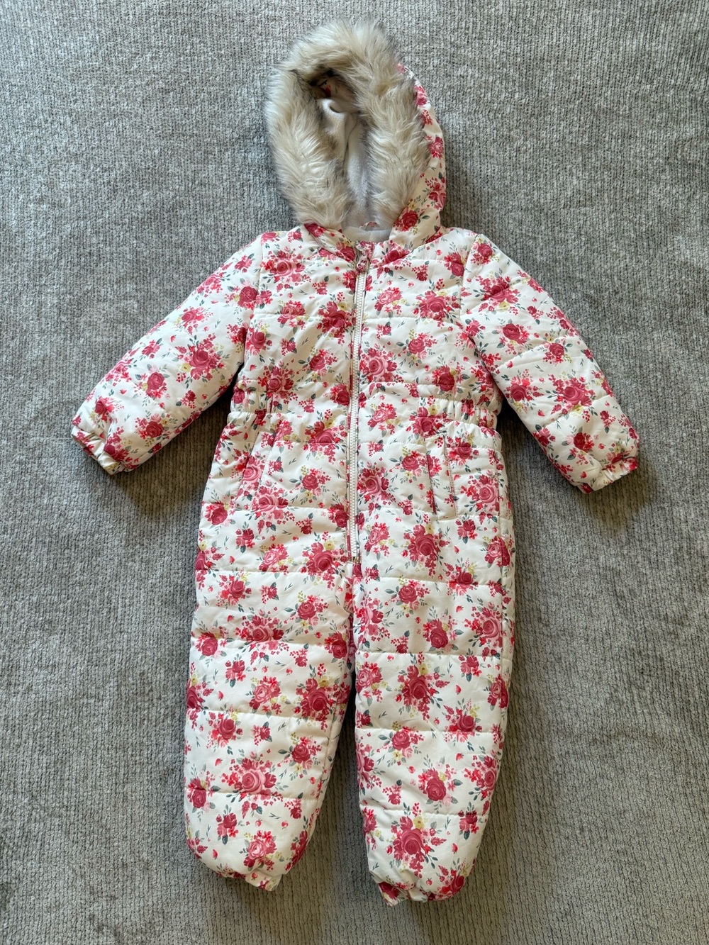 TU By Sainsbury’s Floral Padded Pramsuit Snowsuit 18-24 Months